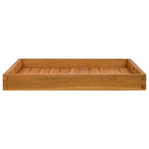 vidaXL Serving Tray 60x60 cm Solid Teak Wood