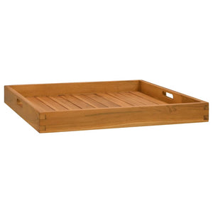 vidaXL Serving Tray 60x60 cm Solid Teak Wood