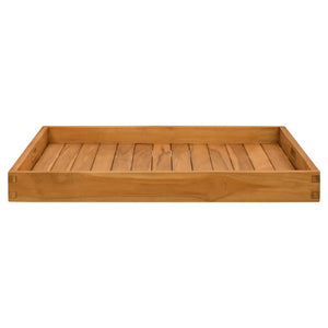 vidaXL Serving Tray 70x70 cm Solid Teak Wood