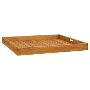 vidaXL Serving Tray 70x70 cm Solid Teak Wood