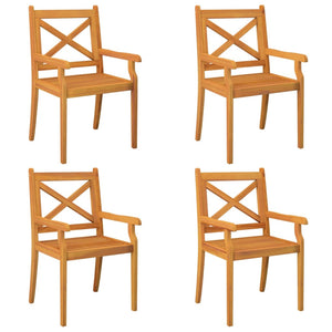 vidaXL 5 Piece Garden Dining Set Solid Wood Acacia