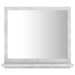 vidaXL Bathroom Mirror Concrete Grey 40x10.5x37 cm Engineered Wood