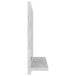 vidaXL Bathroom Mirror Concrete Grey 40x10.5x37 cm Engineered Wood