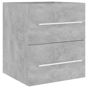 vidaXL Sink Cabinet Concrete Grey 41x38.5x48 cm Engineered Wood