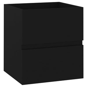 vidaXL Sink Cabinet Black 41x38.5x45 cm Engineered Wood