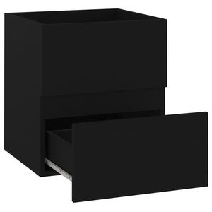 vidaXL Sink Cabinet Black 41x38.5x45 cm Engineered Wood