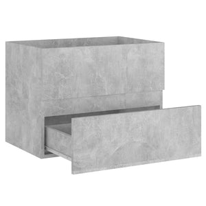 vidaXL Sink Cabinet Concrete Grey 60x38.5x45 cm Engineered Wood