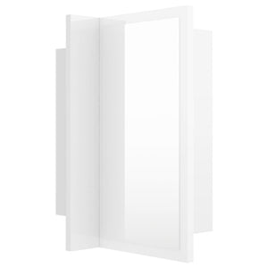 vidaXL LED Bathroom Mirror Cabinet High Gloss White 40x12x45 cm Acrylic