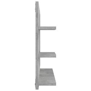 vidaXL Bathroom Mirror Concrete Grey 60x10.5x45 cm Engineered Wood