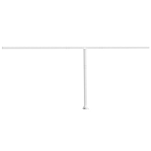 vidaXL Awning Post Set White 600x245 cm Iron