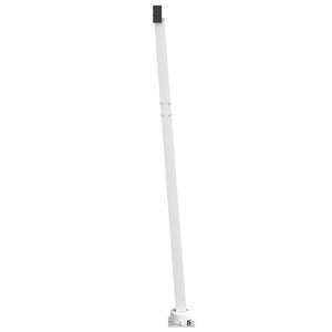 vidaXL Awning Post Set White 600x245 cm Iron