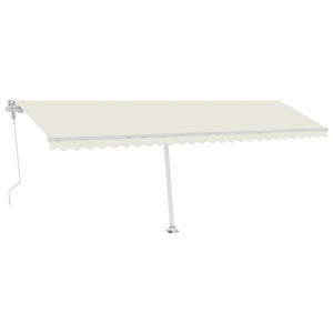 vidaXL Awning Post Set White 600x245 cm Iron