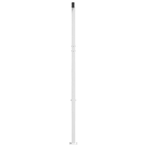 vidaXL Awning Post Set White 450x245 cm Iron