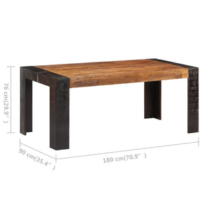 vidaXL Dining Table 180x90x76 cm Solid Mango Wood