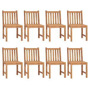 vidaXL 9 Piece Garden Dining Set Solid Teak Wood