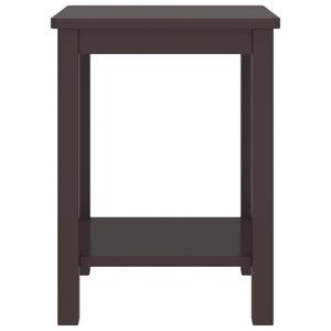 vidaXL Bedside Cabinet Dark Brown 35x30x47 cm Solid Pinewood