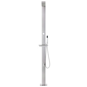 vidaXL Garden Shower 220 cm Stainless Steel