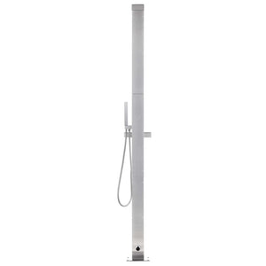 vidaXL Garden Shower 220 cm Stainless Steel