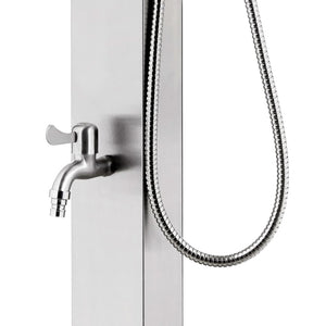 vidaXL Garden Shower 220 cm Stainless Steel