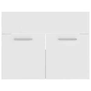 vidaXL 2 Piece Bathroom Furniture Set White Engineered Wood