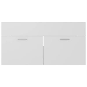 vidaXL 2 Piece Bathroom Furniture Set White Engineered Wood