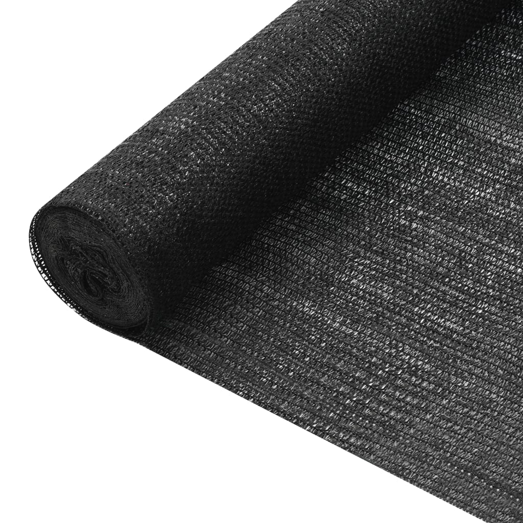 vidaXL Privacy Net Black 1x10 m HDPE 75 g/m²