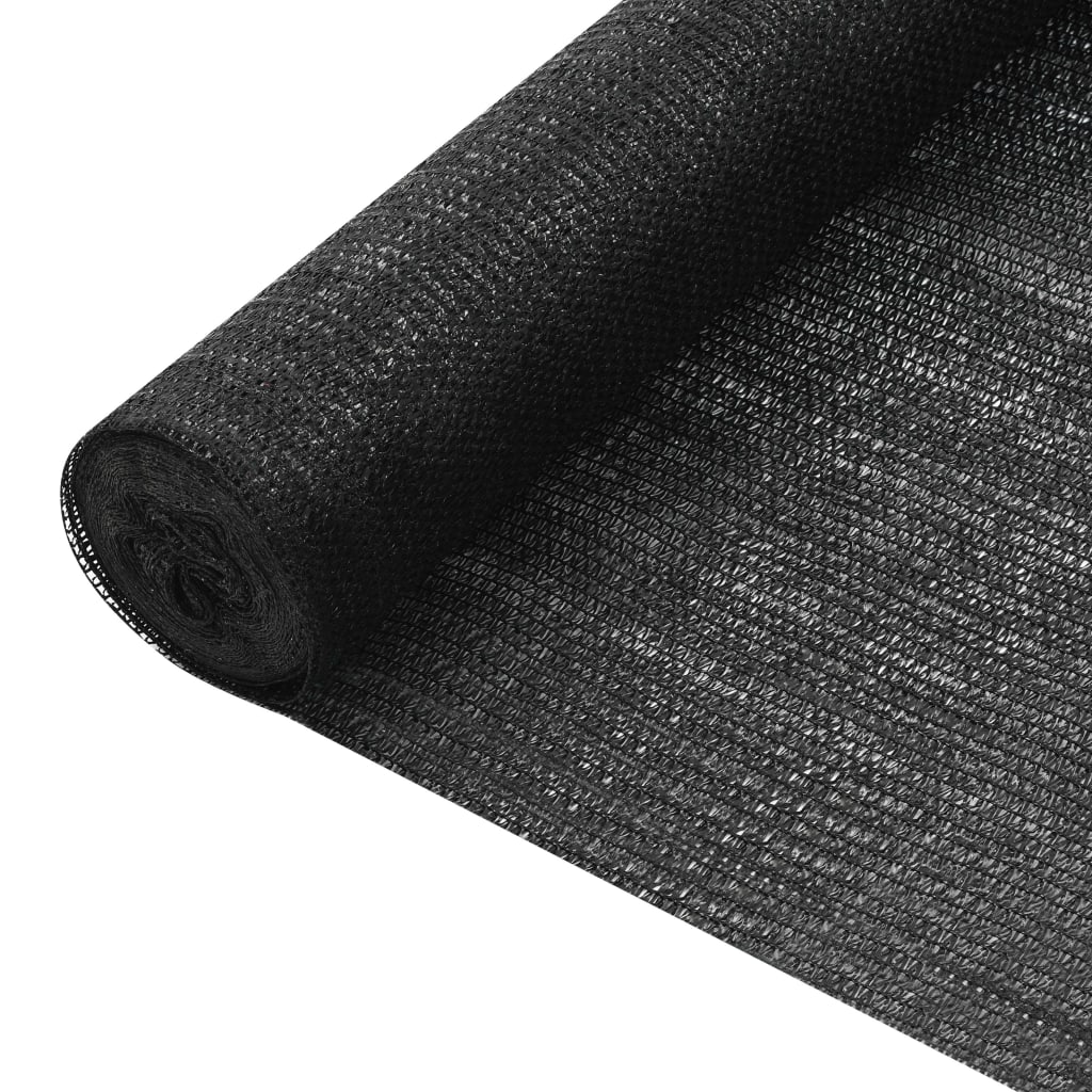 vidaXL Privacy Net Black 1.5x10 m HDPE 75 g/m²