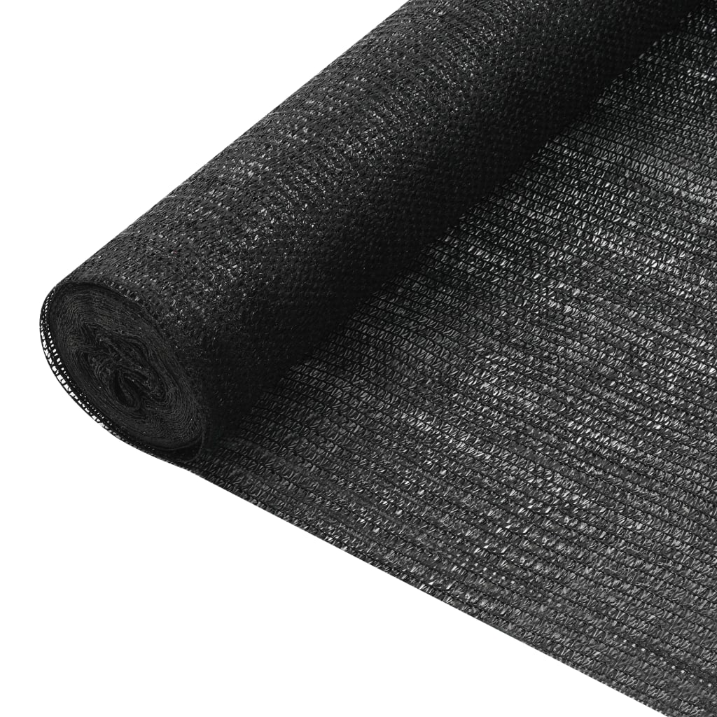 vidaXL Privacy Net Black 2x10 m HDPE 75 g/m²