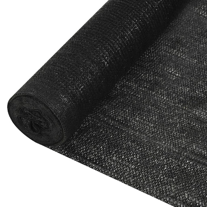 vidaXL Privacy Net Black 1x25 m HDPE 150 g/m²