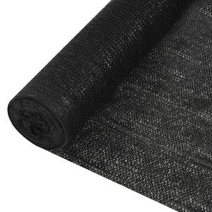 vidaXL Privacy Net Black 1.5x25 m HDPE 150 g/m²