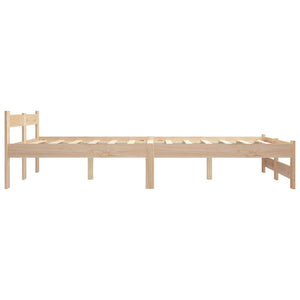 vidaXL Bed Frame without Mattress Solid Pine Wood 140x200 cm