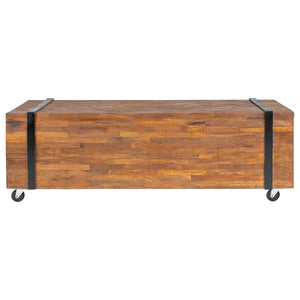 vidaXL Coffee Table 110x45x38 cm Solid Teak Wood