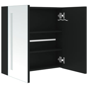 vidaXL LED Bathroom Mirror Cabinet 62x14x60 cm