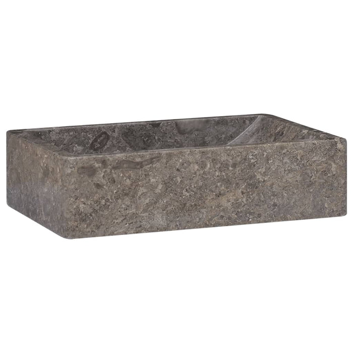 vidaXL Sink 45x30x12 cm Marble High Gloss Grey