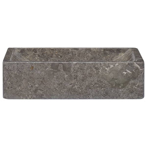 vidaXL Sink 45x30x12 cm Marble High Gloss Grey