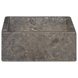 vidaXL Sink 45x30x12 cm Marble High Gloss Grey