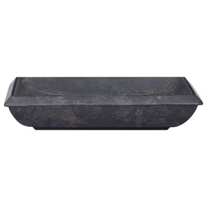 vidaXL Sink Black 50x35x10 cm Marble