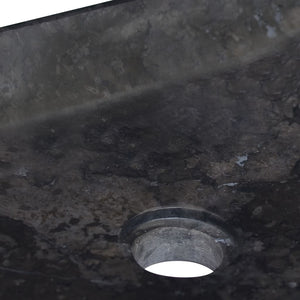 vidaXL Sink Black 50x35x10 cm Marble