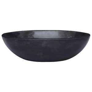 vidaXL Sink Black 53x40x15 cm Marble