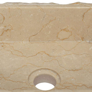 vidaXL Sink Cream 30x30x13 cm Marble