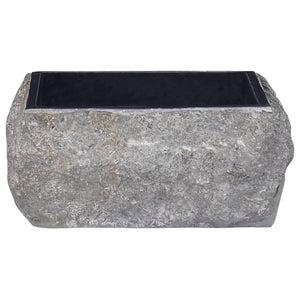 vidaXL Sink Black 30x30x13 cm Marble