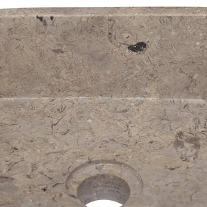 vidaXL Sink Grey 30x30x13 cm Marble