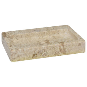 vidaXL Sink Cream 38x24x6.5 cm Marble