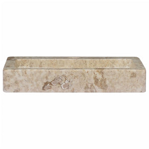 vidaXL Sink Cream 38x24x6.5 cm Marble