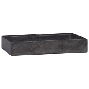 vidaXL Sink Black 38x24x6.5 cm Marble