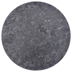 vidaXL Table Top Grey Ø40x2.5 cm Marble