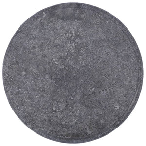 vidaXL Table Top Grey Ø40x2.5 cm Marble