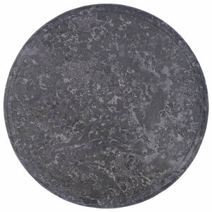 vidaXL Table Top Grey Ø40x2.5 cm Marble