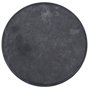 vidaXL Table Top Black Ø60x2.5 cm Marble