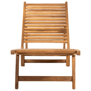 vidaXL Sun Lounger Solid Teak Wood